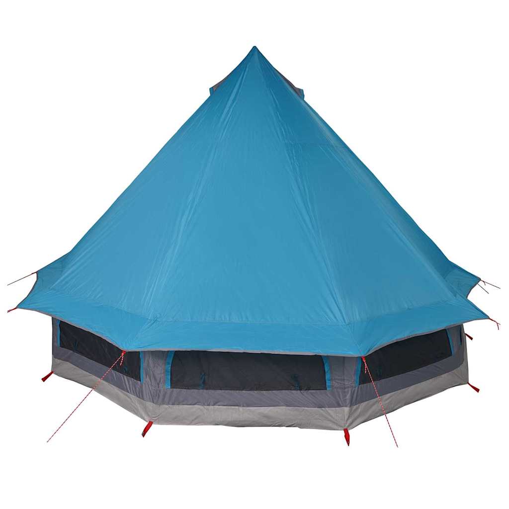 vidaXL Namiot Tipi z dachem Niebieski 404 x 370 x 270 cm tafta