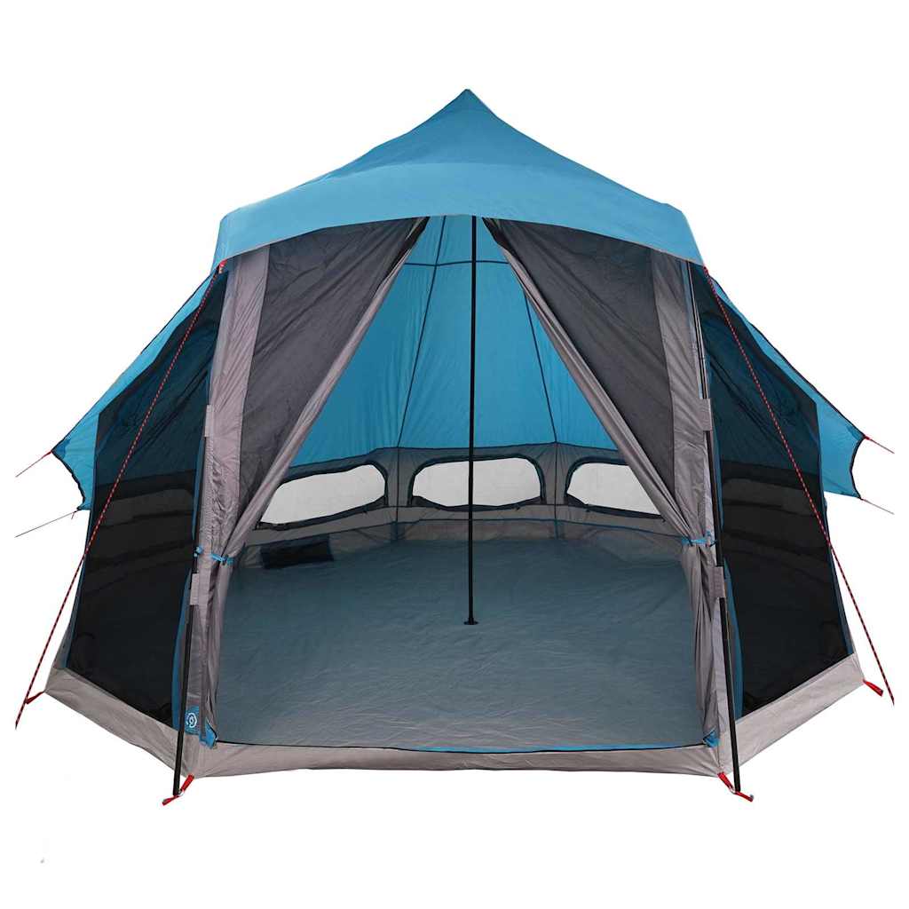 vidaXL Namiot Tipi z dachem Niebieski 404 x 370 x 270 cm tafta