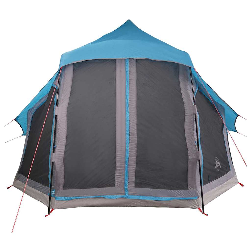 vidaXL Namiot Tipi z dachem Niebieski 404 x 370 x 270 cm tafta