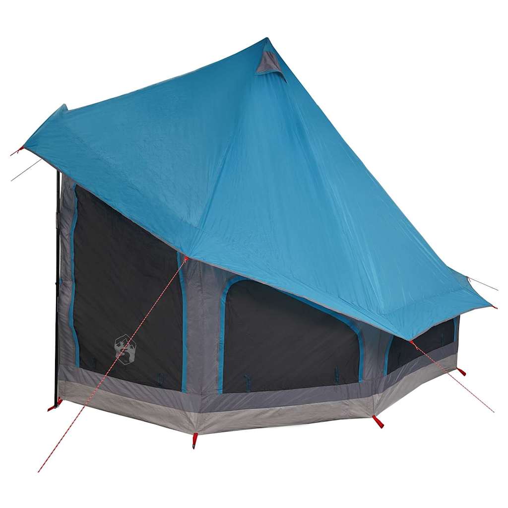 vidaXL Namiot Tipi z dachem Niebieski 404 x 370 x 270 cm tafta