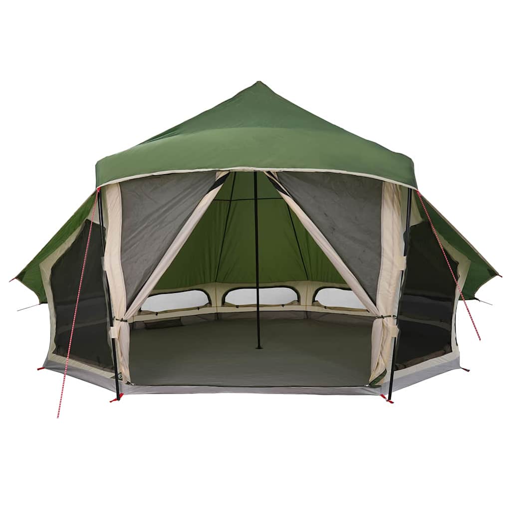 vidaXL Namiot Tipi z dachem Zielony 508 x 470 x 300 cm tafta