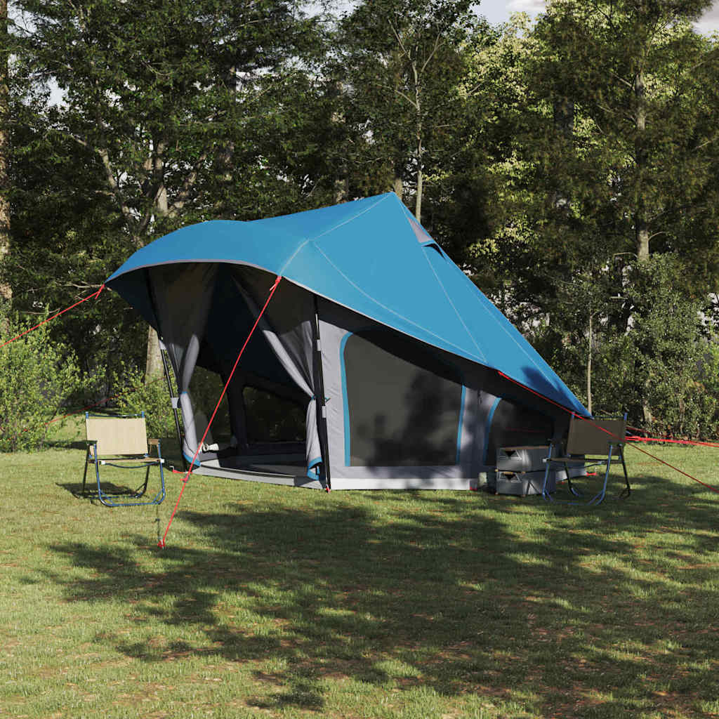 vidaXL Namiot Tipi z dachem Niebieski 508 x 470 x 300 cm tafta