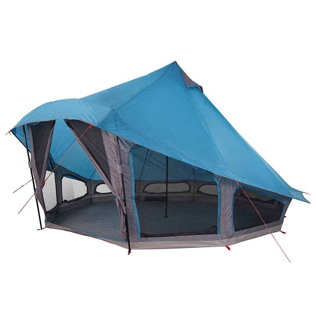 vidaXL Namiot Tipi z dachem Niebieski 508 x 470 x 300 cm tafta