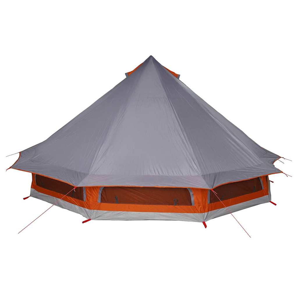 vidaXL Namiot Tipi Szary i pomarańczowy 508 x 470 x 300 cm tafta