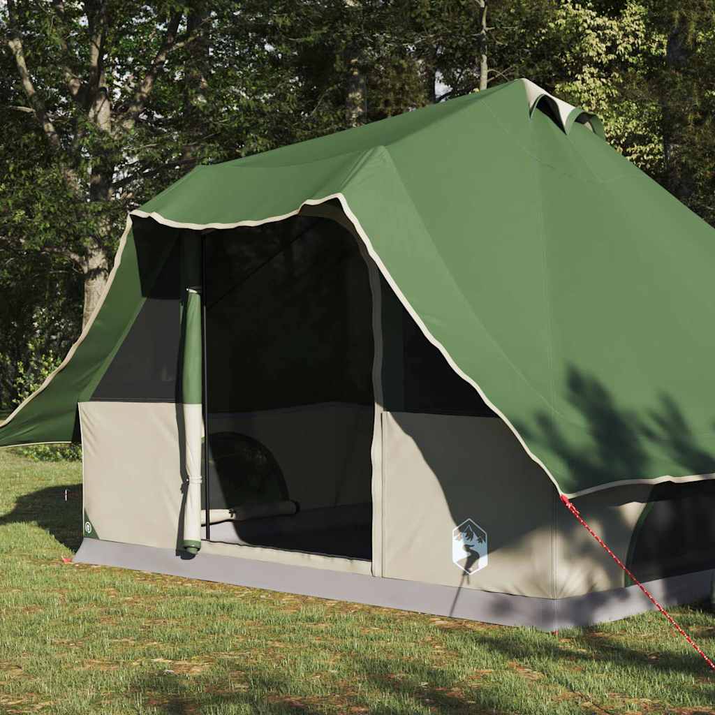 vidaXL Namiot Tipi z dachem Zielony 358 x 296 x 258 cm tafta