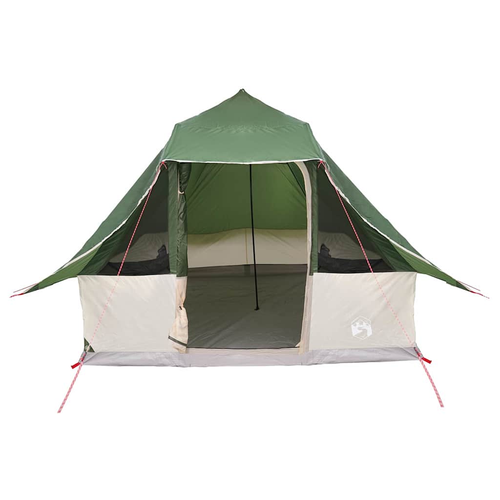 vidaXL Namiot Tipi z dachem Zielony 358 x 296 x 258 cm tafta