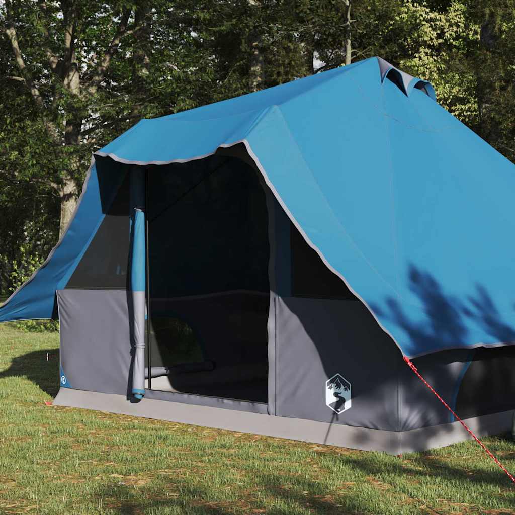 vidaXL Namiot Tipi z dachem Niebieski 358 x 296 x 258 cm tafta