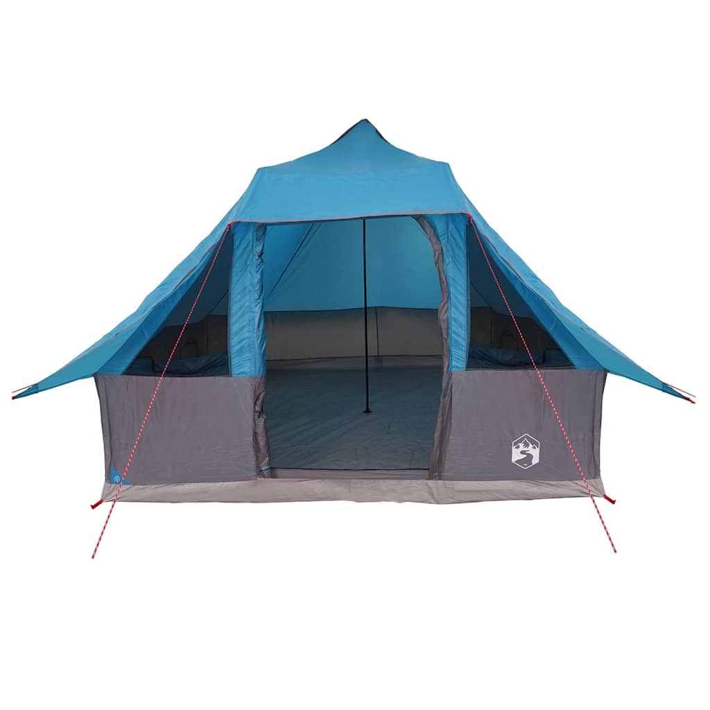 vidaXL Namiot Tipi z dachem Niebieski 358 x 296 x 258 cm tafta