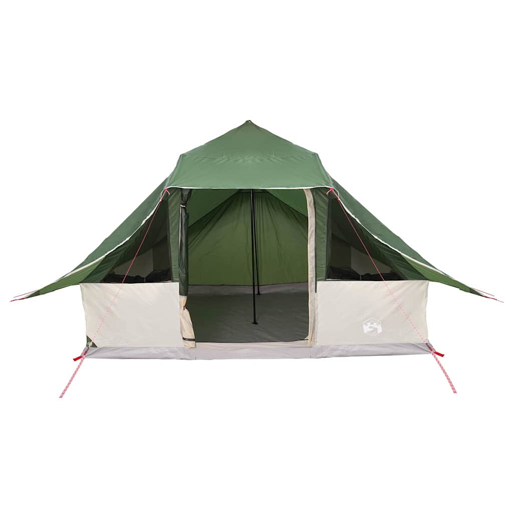 vidaXL Namiot Tipi z dachem Zielony 364 x 281 x 257 cm tafta