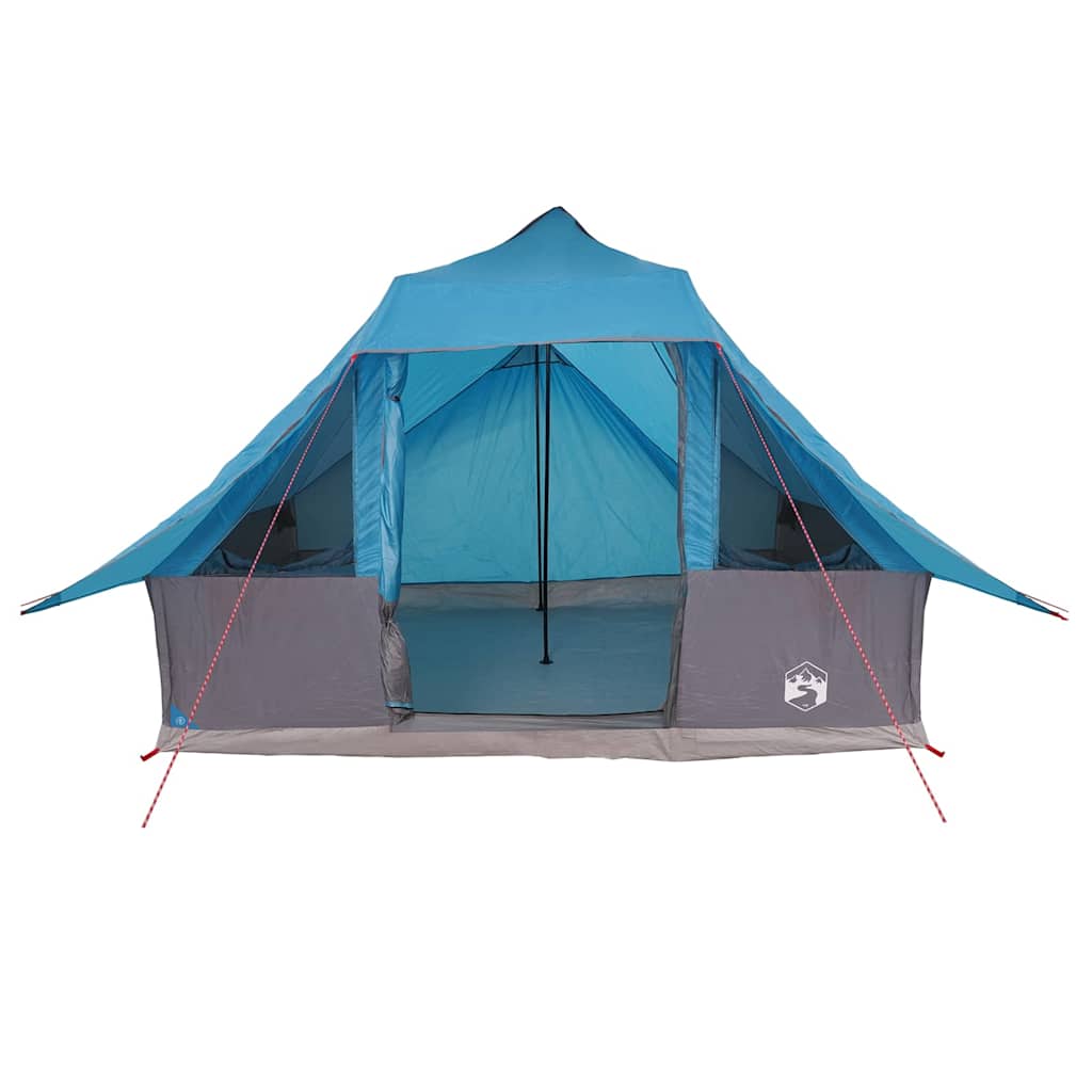 vidaXL Namiot Tipi z dachem Niebieski 364 x 281 x 257 cm tafta