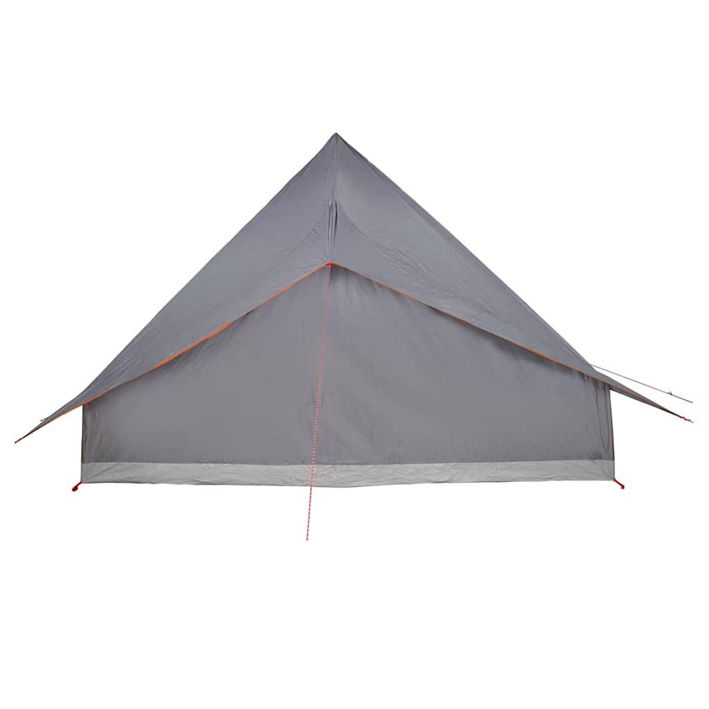 vidaXL Namiot Tipi Szary i pomarańczowy 364 x 281 x 257 cm tafta