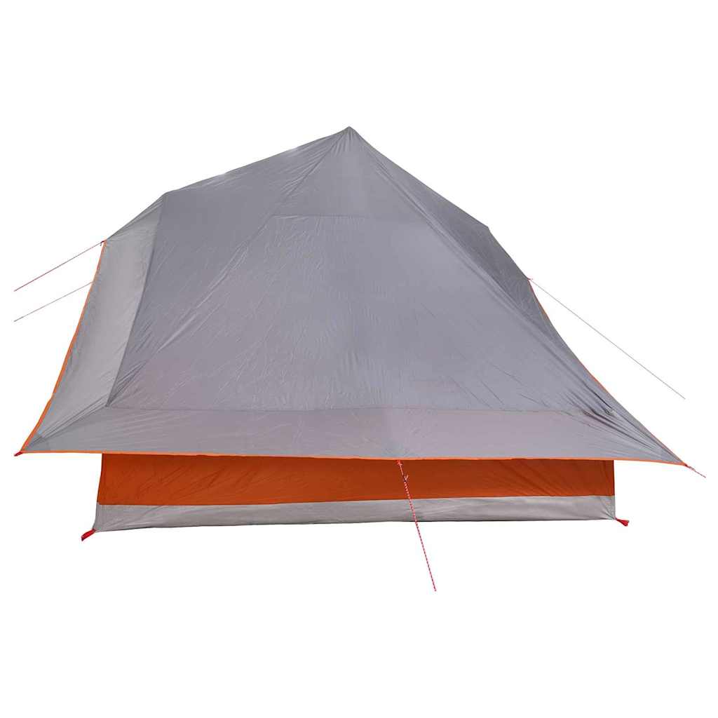 vidaXL Namiot Tipi Szary i pomarańczowy 364 x 281 x 257 cm tafta