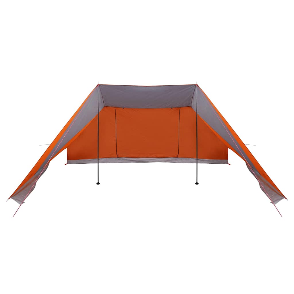 vidaXL Namiot Tipi Szary i pomarańczowy 660 x 456 x 200 cm tafta