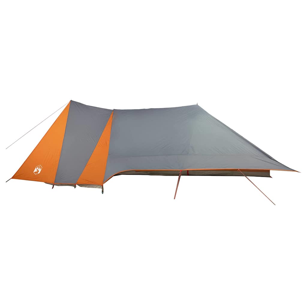 vidaXL Namiot Tipi Szary i pomarańczowy 660 x 456 x 200 cm tafta