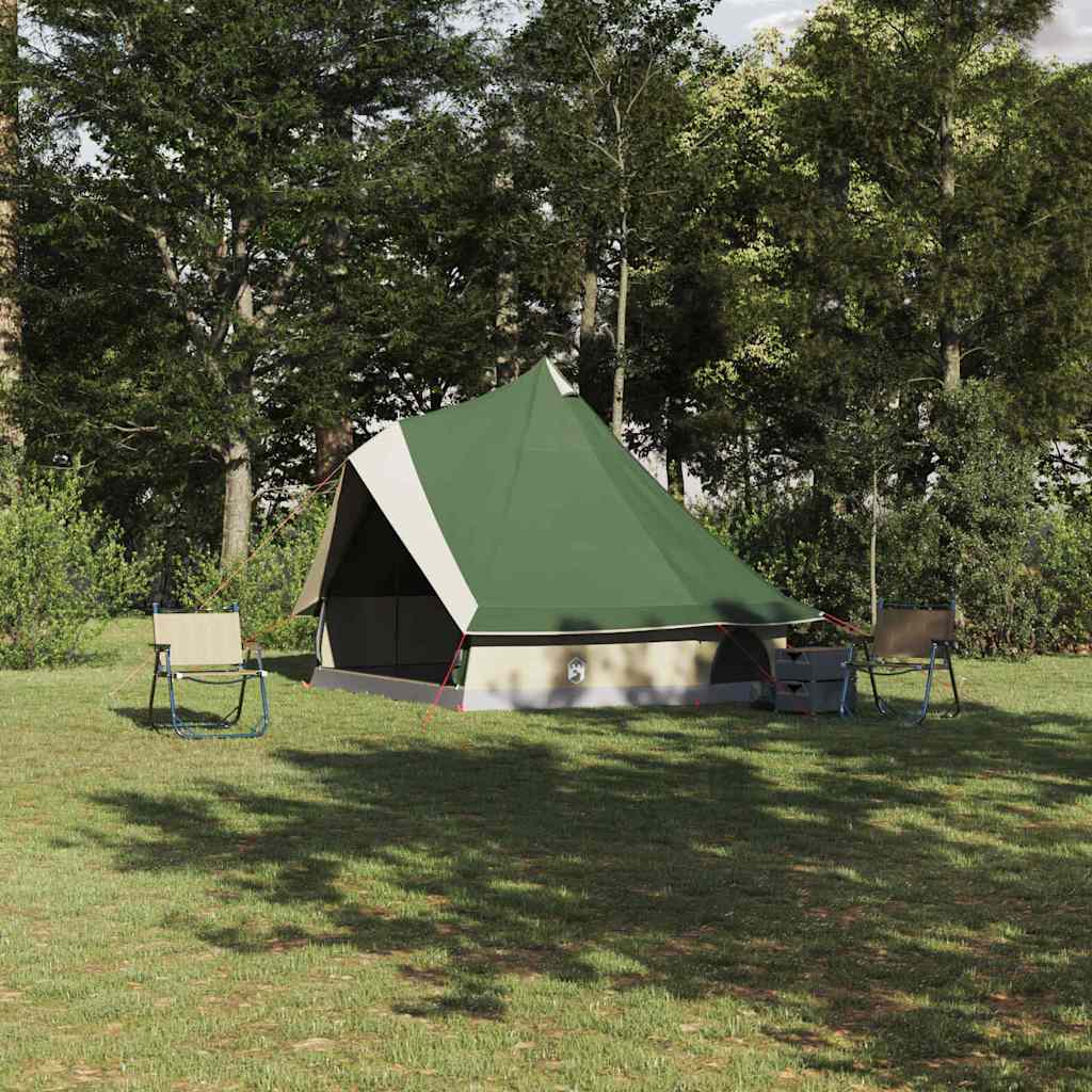 vidaXL Namiot Tipi z dachem Zielony 400 x 346 x 250 cm tafta