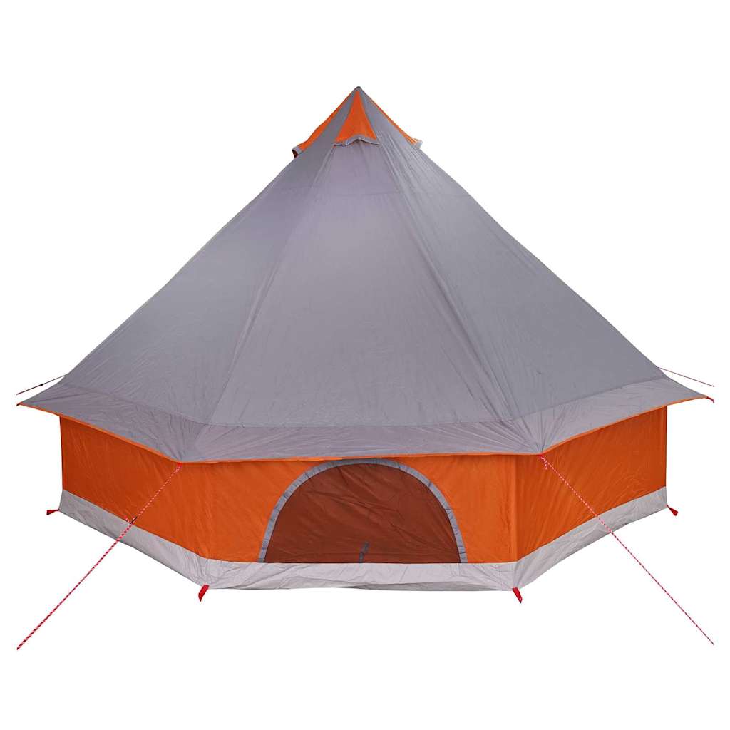 vidaXL Namiot Tipi Szary i pomarańczowy 400 x 346 x 250 cm tafta