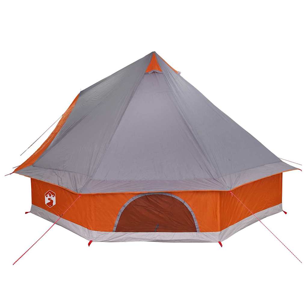 vidaXL Namiot Tipi Szary i pomarańczowy 400 x 346 x 250 cm tafta