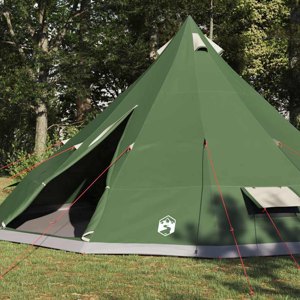 vidaXL Namiot Tipi z dachem Zielony 560 x 560 x 300 cm tafta