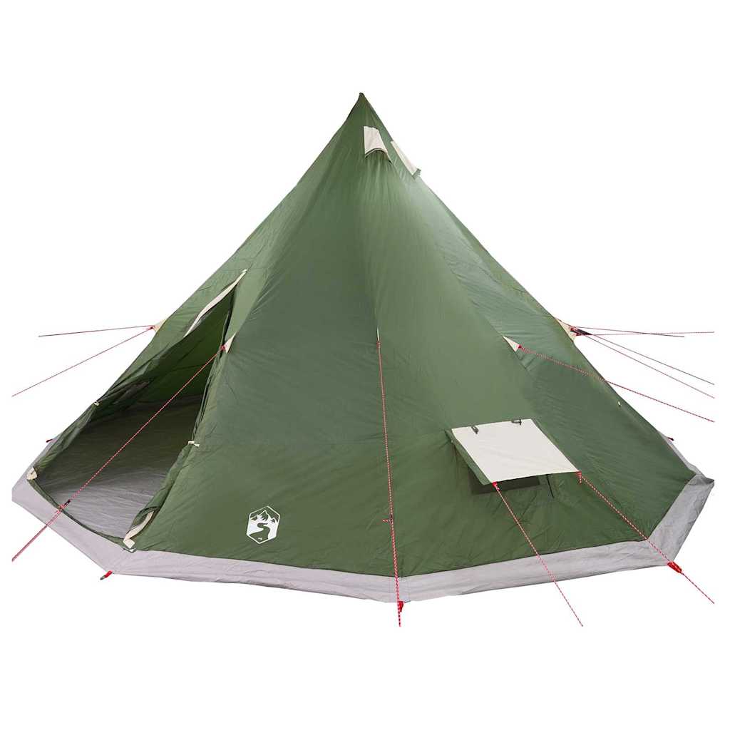 vidaXL Namiot Tipi z dachem Zielony 560 x 560 x 300 cm tafta