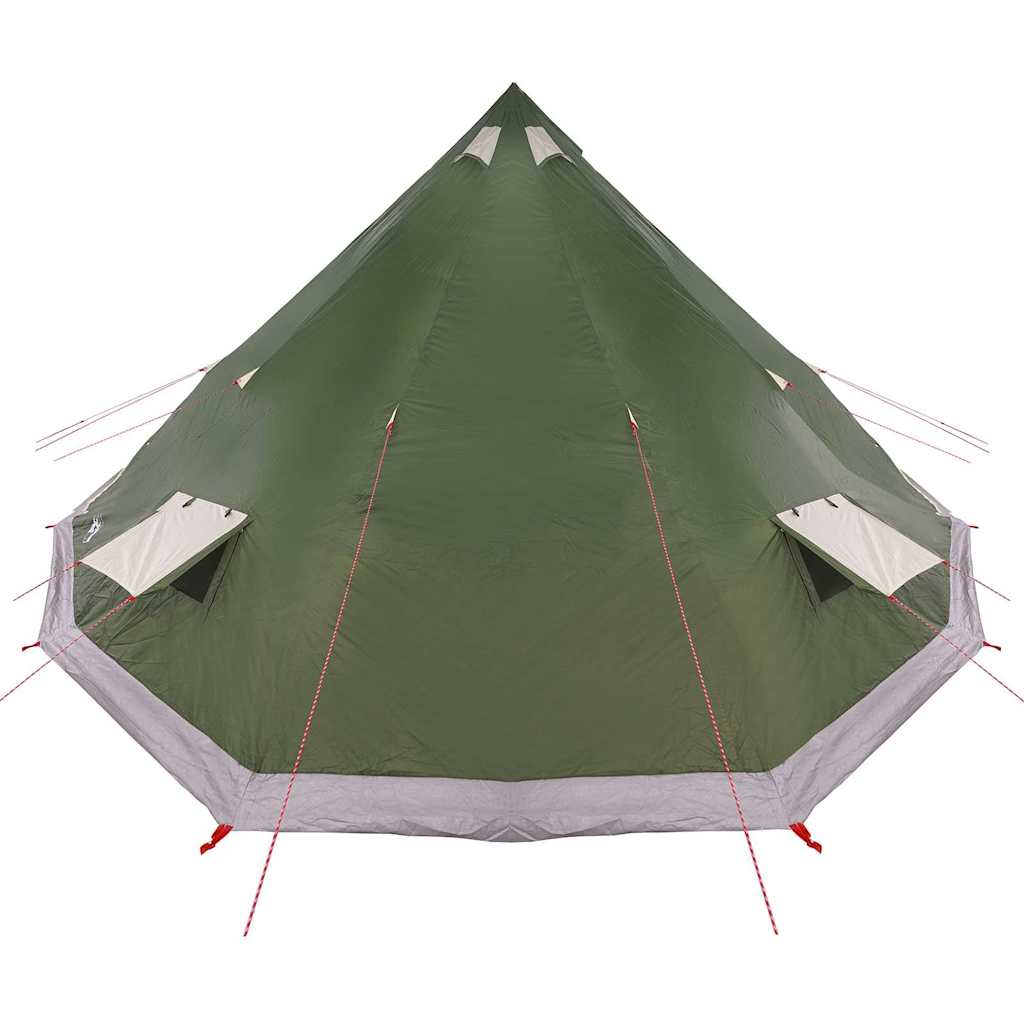 vidaXL Namiot Tipi z dachem Zielony 560 x 560 x 300 cm tafta