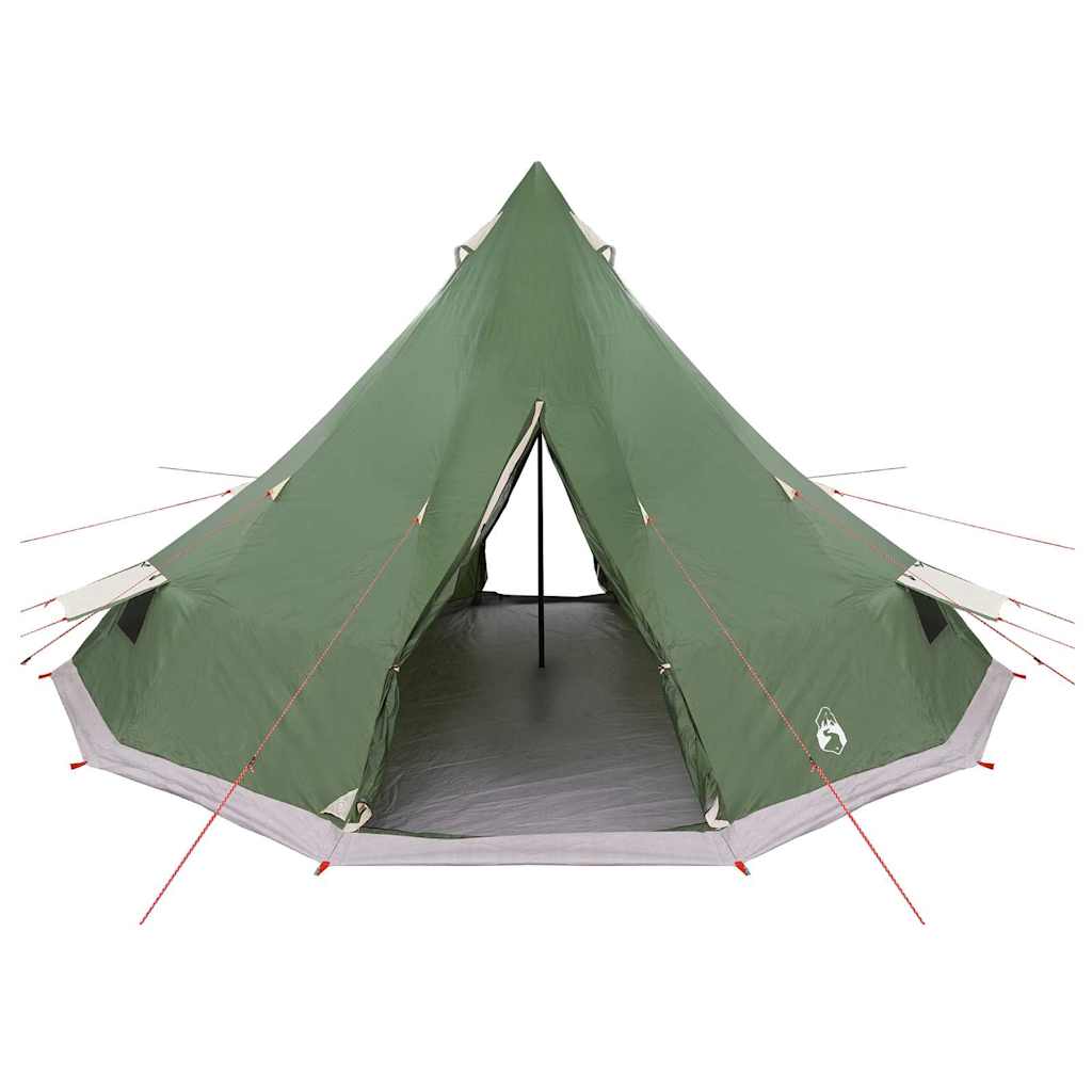 vidaXL Namiot Tipi z dachem Zielony 560 x 560 x 300 cm tafta