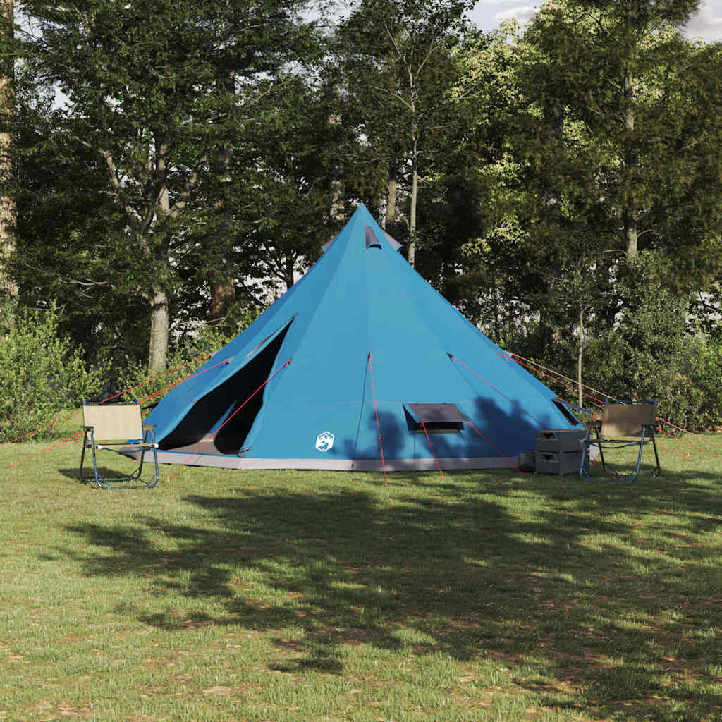 vidaXL Namiot Tipi z dachem Niebieski 560 x 560 x 300 cm tafta