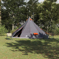 vidaXL Namiot Tipi Szary i pomarańczowy 560 x 560 x 300 cm tafta