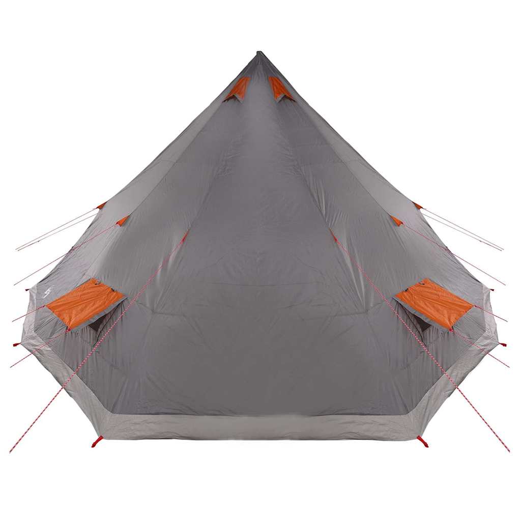 vidaXL Namiot Tipi Szary i pomarańczowy 560 x 560 x 300 cm tafta
