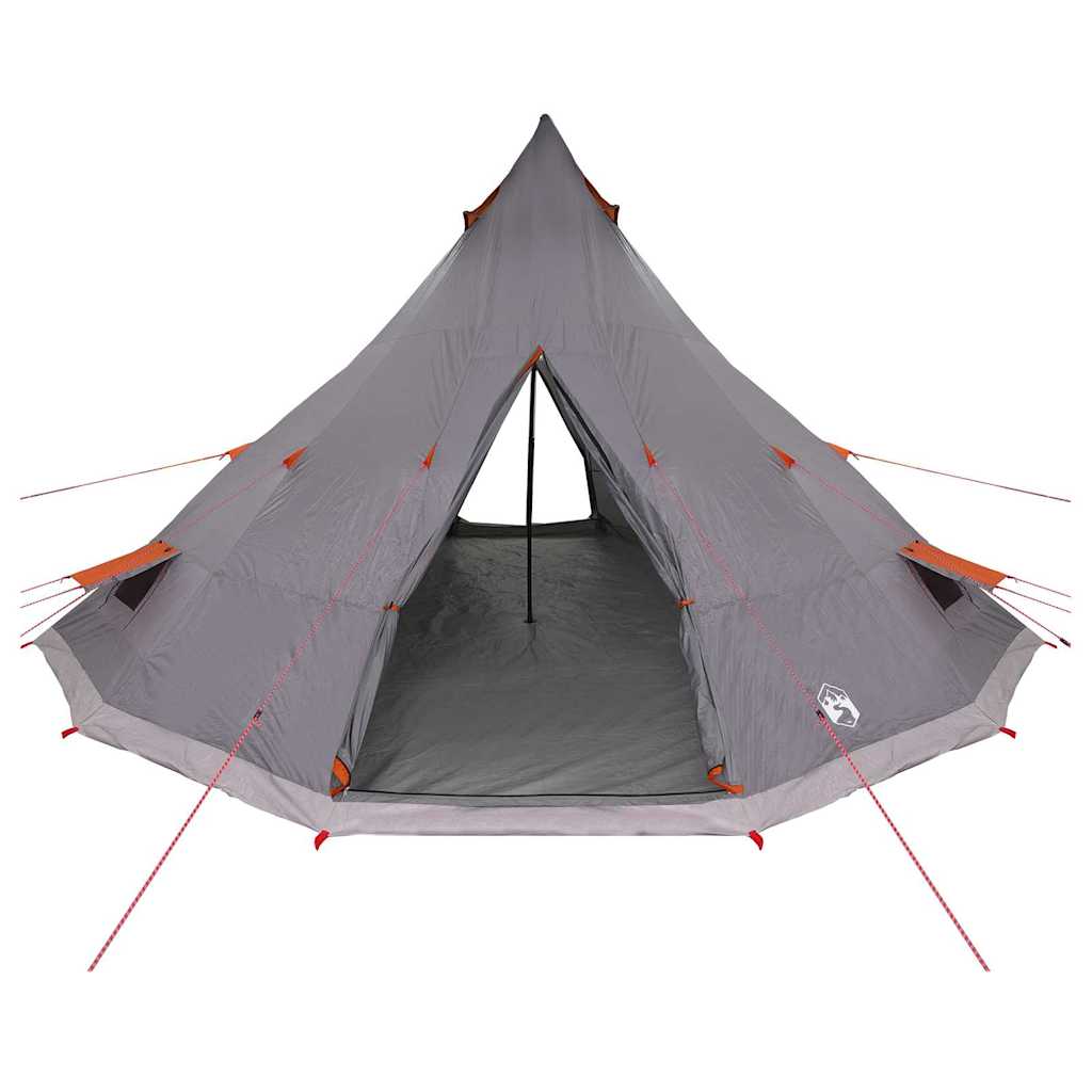 vidaXL Namiot Tipi Szary i pomarańczowy 560 x 560 x 300 cm tafta