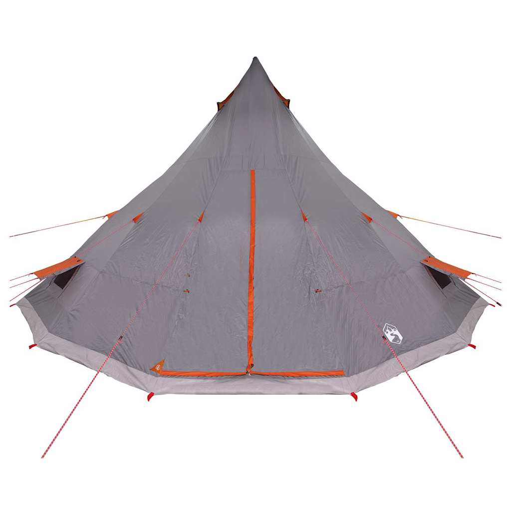 vidaXL Namiot Tipi Szary i pomarańczowy 560 x 560 x 300 cm tafta
