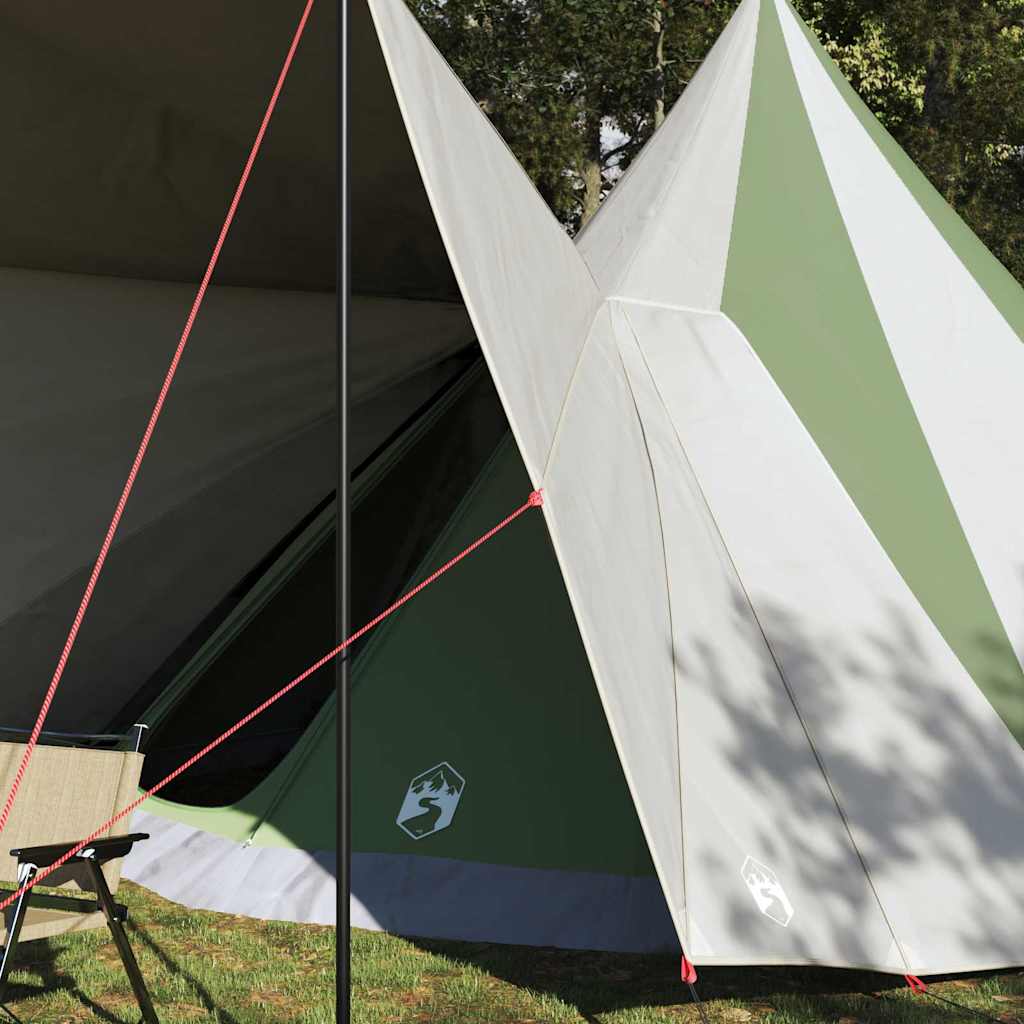 vidaXL Namiot Tipi z dachem Zielony 510 x 690 x 330 cm tafta