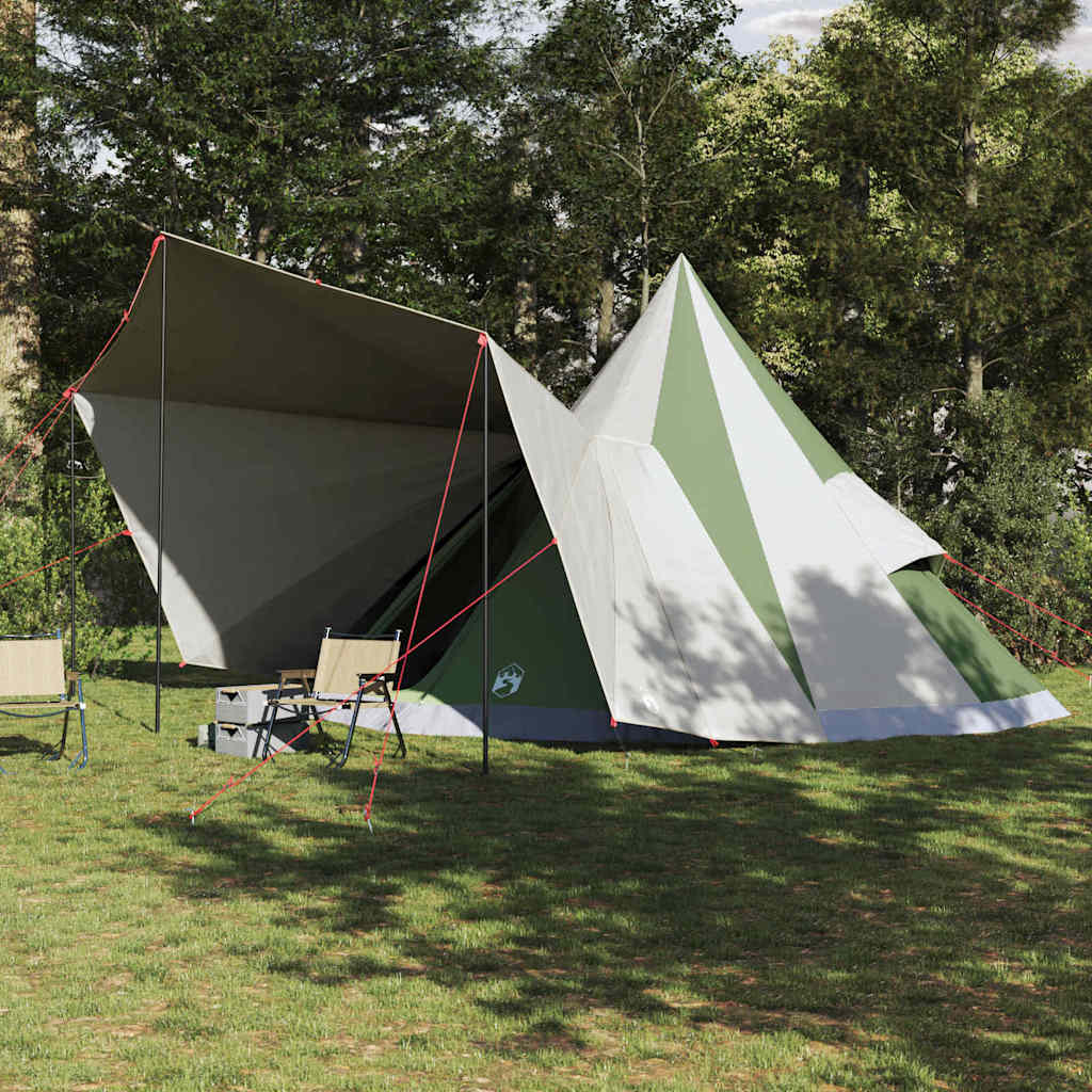 vidaXL Namiot Tipi z dachem Zielony 510 x 690 x 330 cm tafta