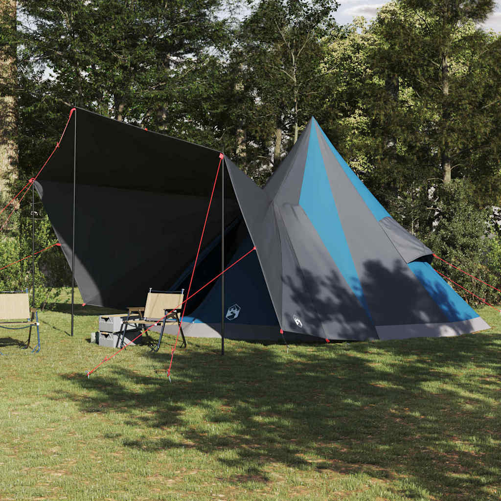 vidaXL Namiot Tipi z dachem Niebieski 510 x 690 x 330 cm tafta