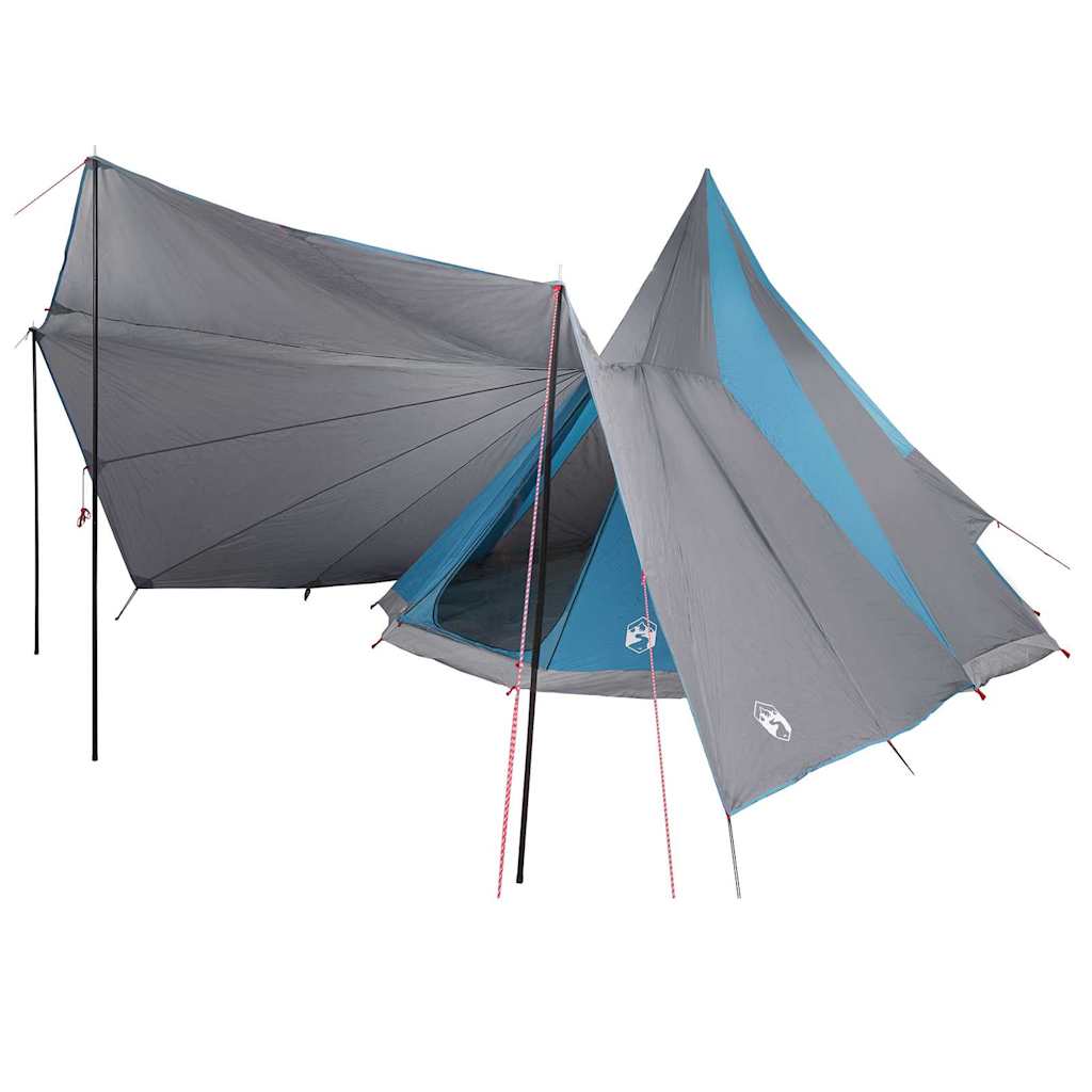 vidaXL Namiot Tipi z dachem Niebieski 510 x 690 x 330 cm tafta