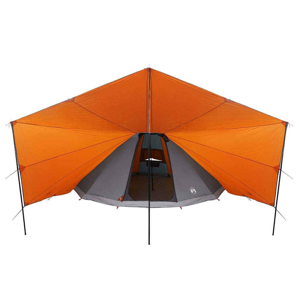 vidaXL Namiot Tipi Szary i pomarańczowy 510 x 690 x 330 cm tafta