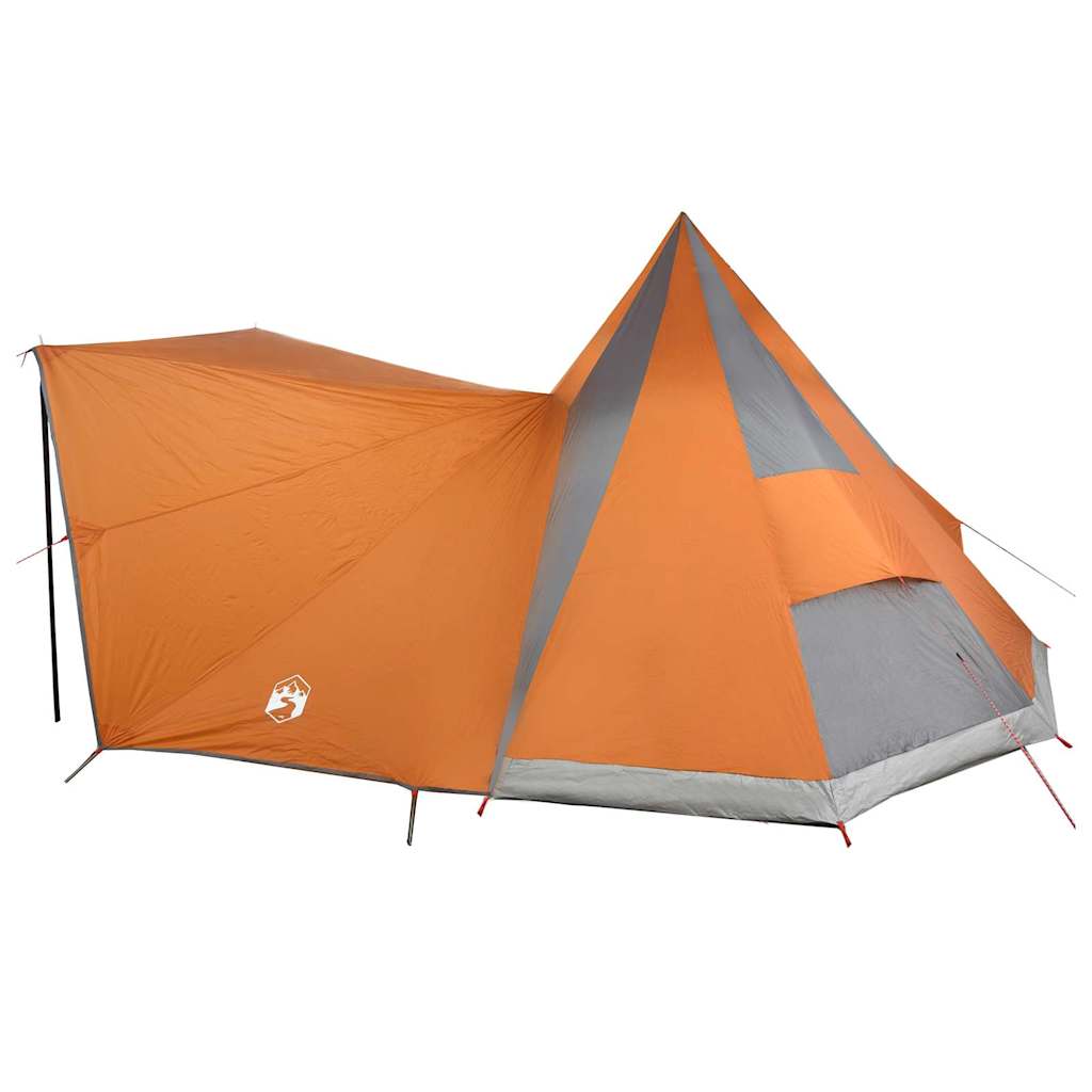 vidaXL Namiot Tipi Szary i pomarańczowy 510 x 690 x 330 cm tafta