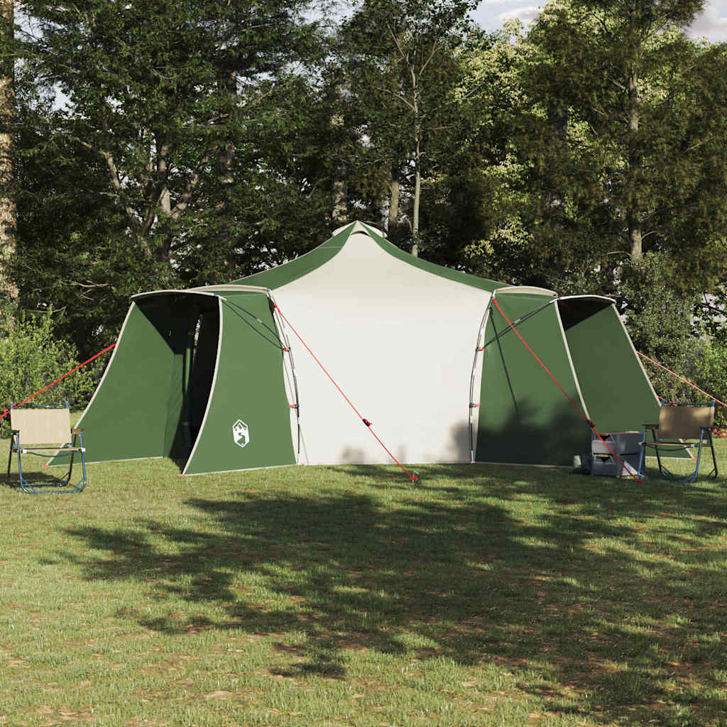 vidaXL Namiot Tipi z dachem Zielony 492 x 492 x 275 cm tafta