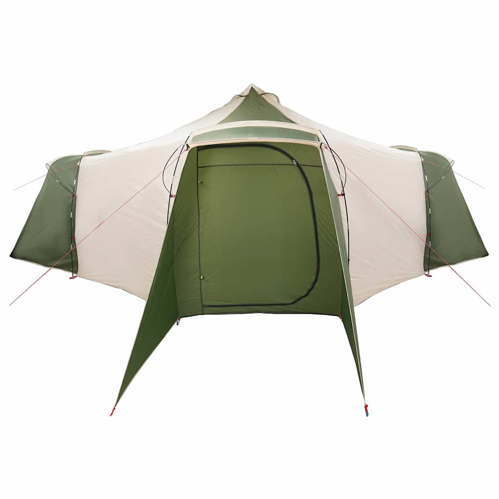 vidaXL Namiot Tipi z dachem Zielony 492 x 492 x 275 cm tafta