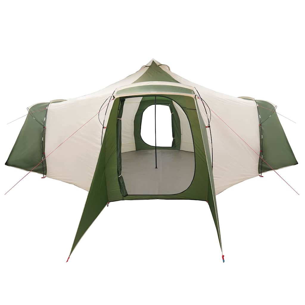 vidaXL Namiot Tipi z dachem Zielony 492 x 492 x 275 cm tafta