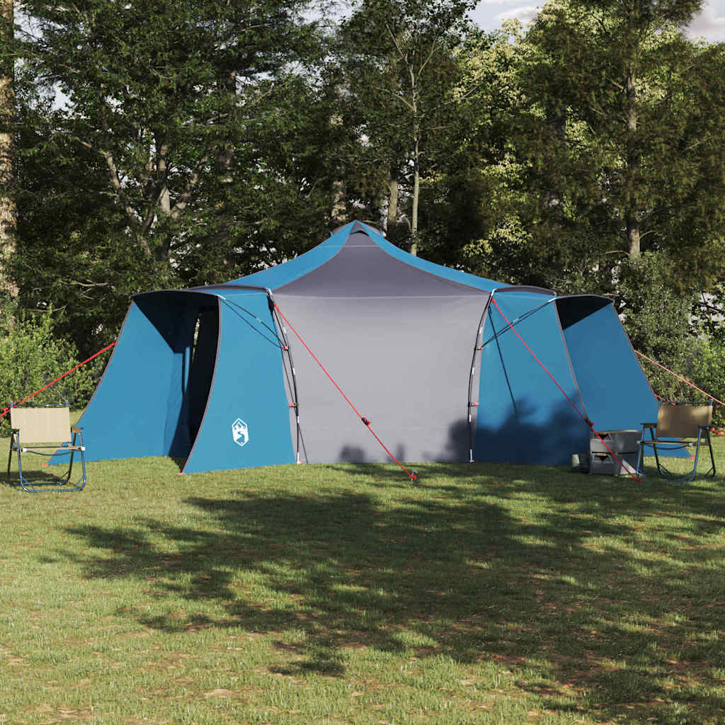 vidaXL Namiot Tipi z dachem Niebieski 492 x 492 x 275 cm tafta