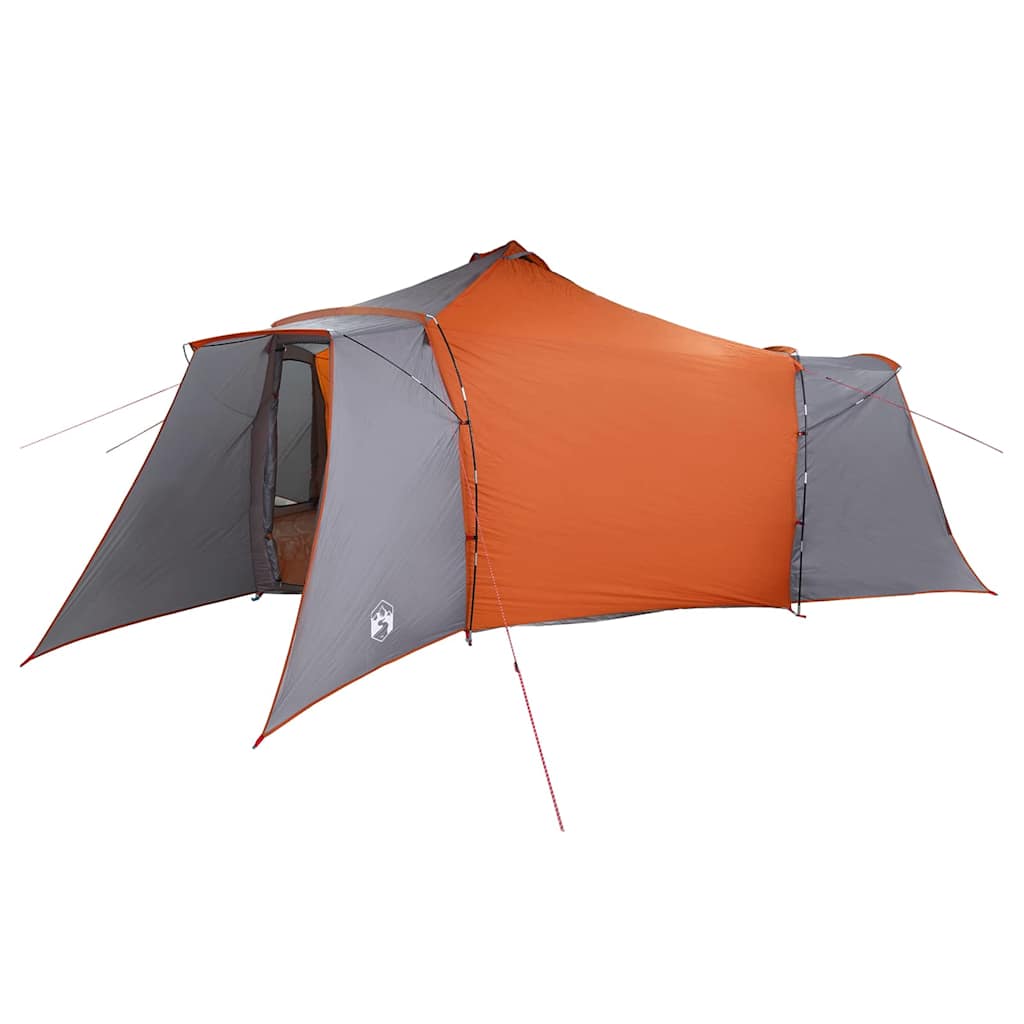 vidaXL Namiot Tipi Szary i pomarańczowy 492 x 492 x 275 cm tafta