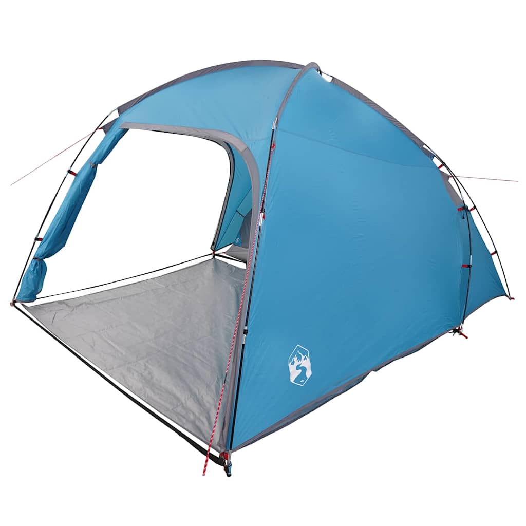 vidaXL Namiot domek z dachem Niebieski 370 x 230 x 185 cm tafta