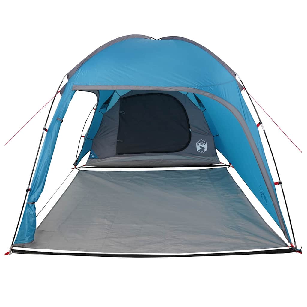 vidaXL Namiot domek z dachem Niebieski 370 x 230 x 185 cm tafta