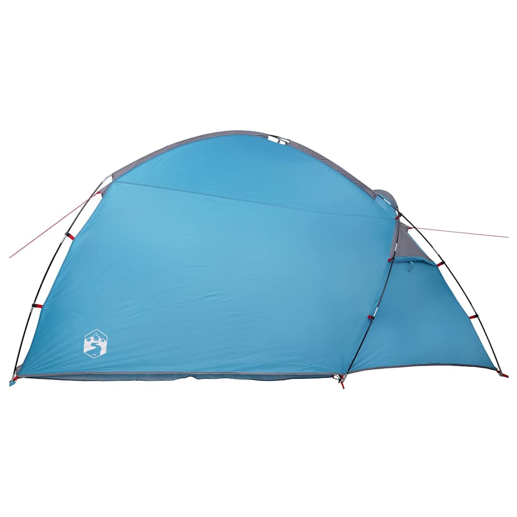 vidaXL Namiot domek z dachem Niebieski 370 x 230 x 185 cm tafta