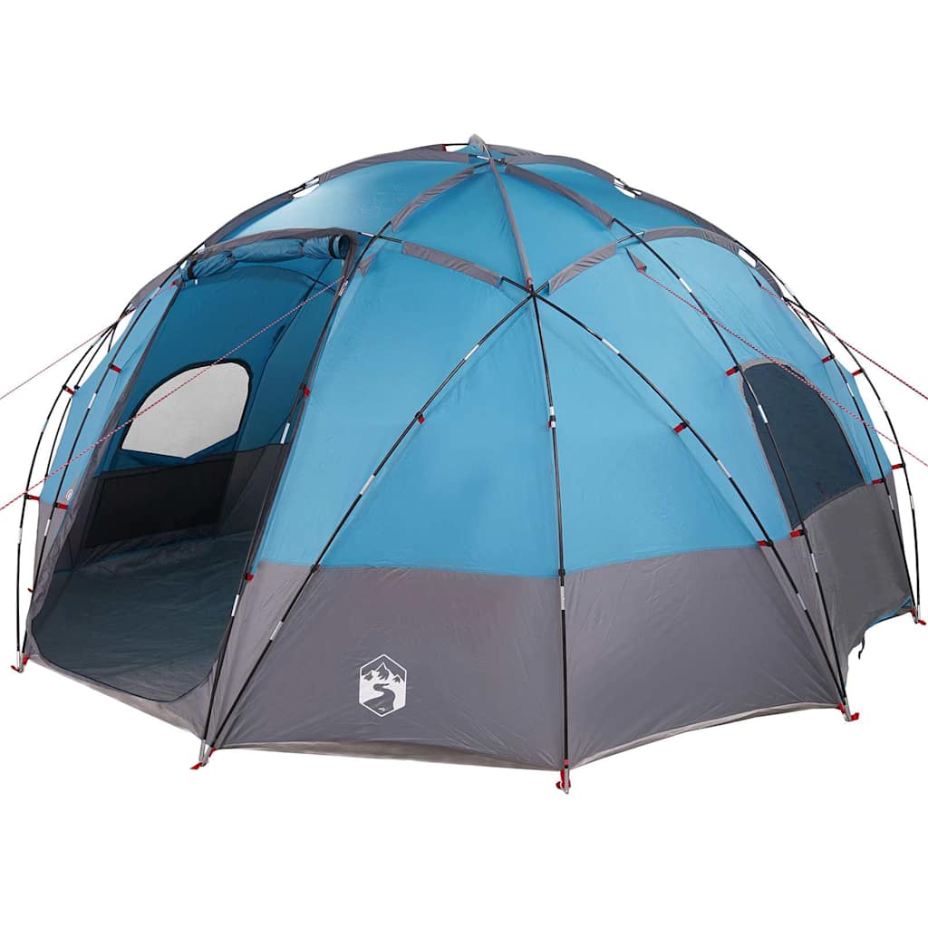 vidaXL Namiot kopułowy z dachem Niebieski 475 x 475 x 235 cm tafta