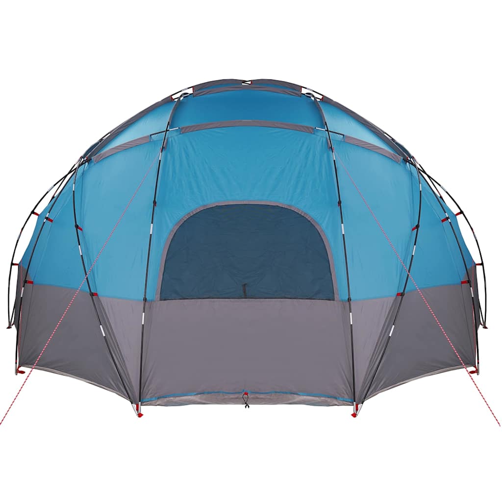 vidaXL Namiot kopułowy z dachem Niebieski 475 x 475 x 235 cm tafta