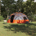vidaXL Namiot kopułowy Szary i pomarańczowy 475 x 475 x 235 cm tafta