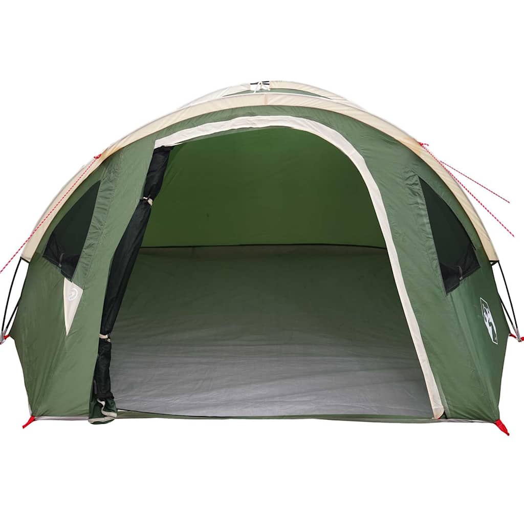 vidaXL Namiot kopułowy 4-osobowy 308 x 268 x 130 cm zielony tafta
