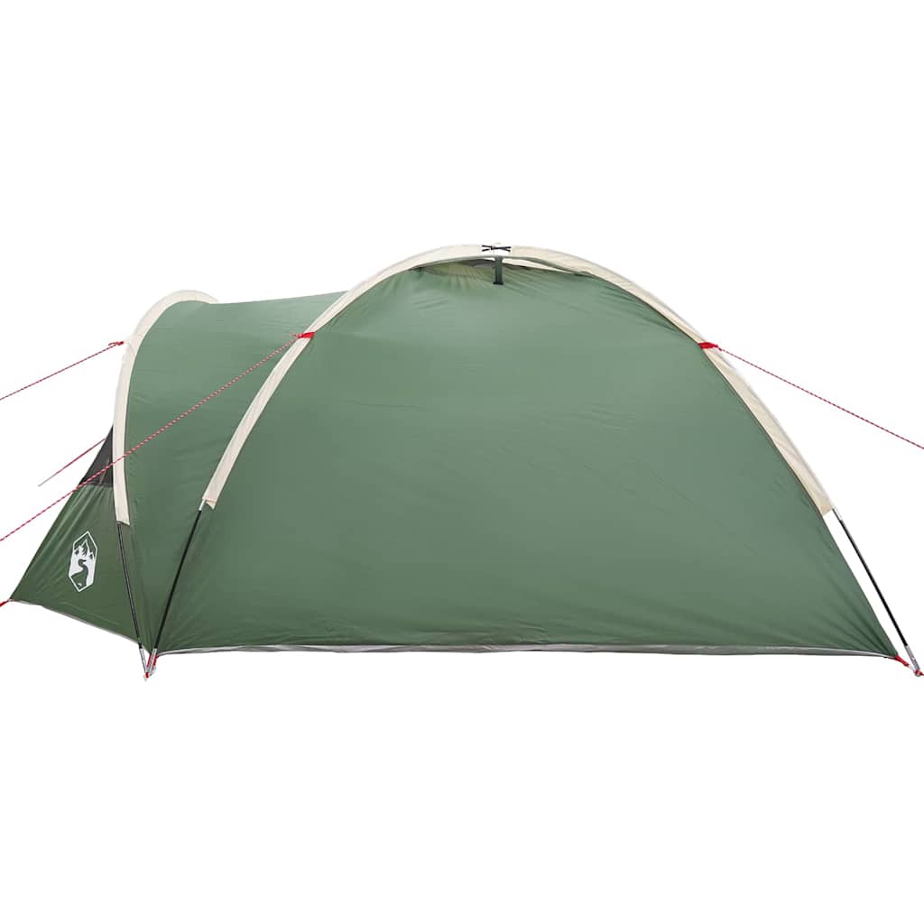 vidaXL Namiot kopułowy 4-osobowy 308 x 268 x 130 cm zielony tafta