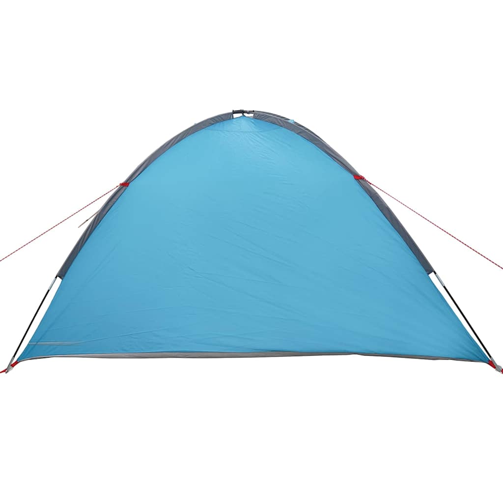 vidaXL Namiot kopułowy 4-osobowy 308 x 268 x 130 cm niebieski tafta